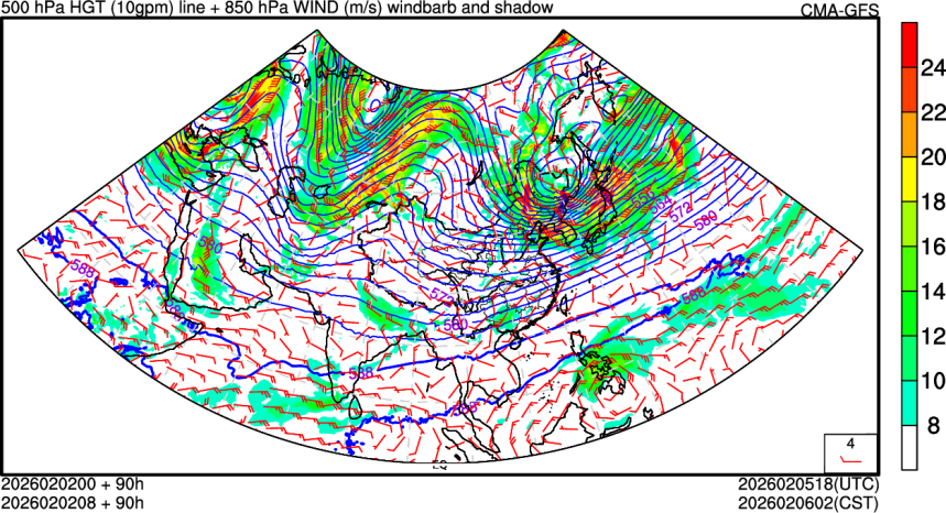 02/02 00时 +090小时