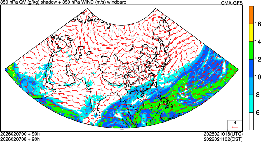 02/07 00时 +090小时