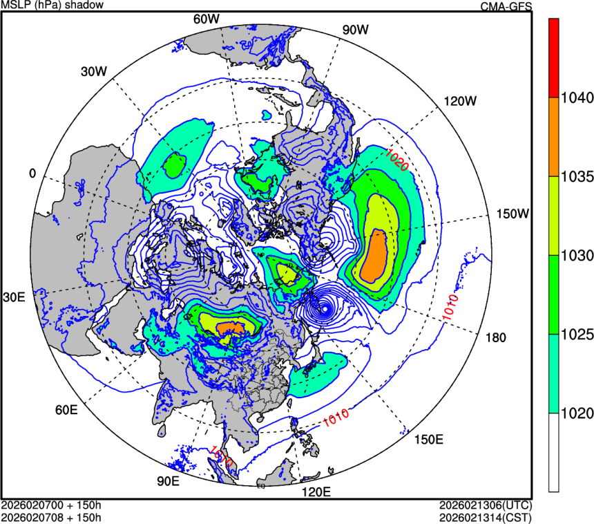 02/07 00时 +150小时