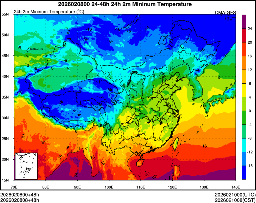 02/08 00时 +048小时