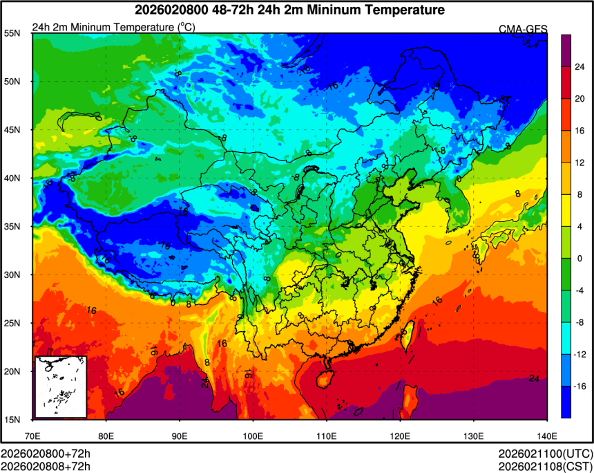 02/08 00时 +072小时