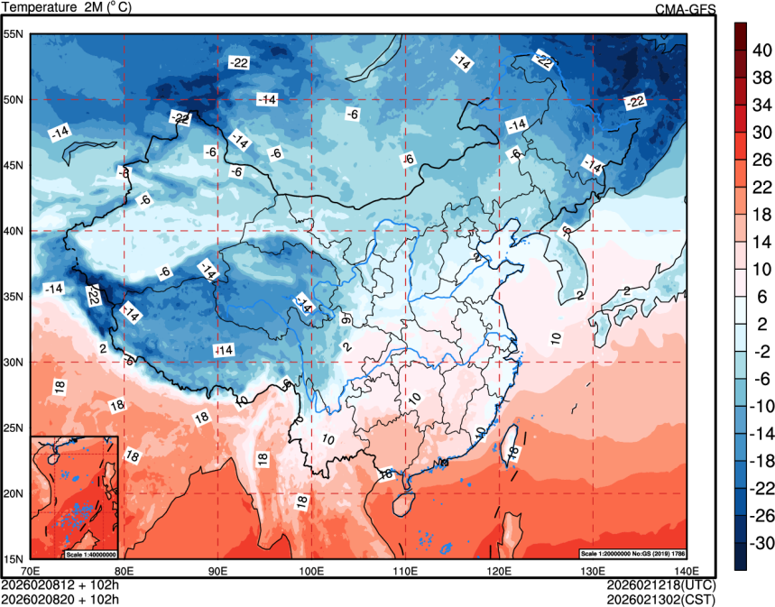 02/08 12时 +102小时