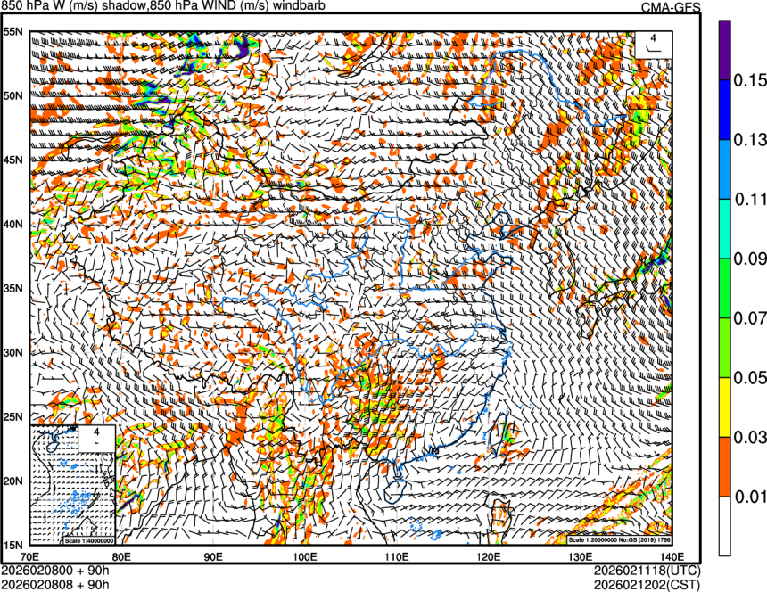 02/08 00时 +090小时