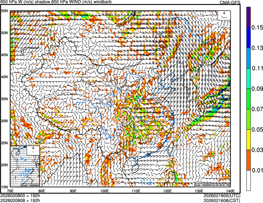 02/08 00时 +192小时