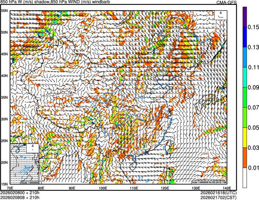 02/08 00时 +210小时