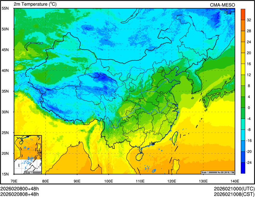 02/08 00时 +048小时