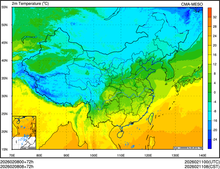 02/08 00时 +072小时