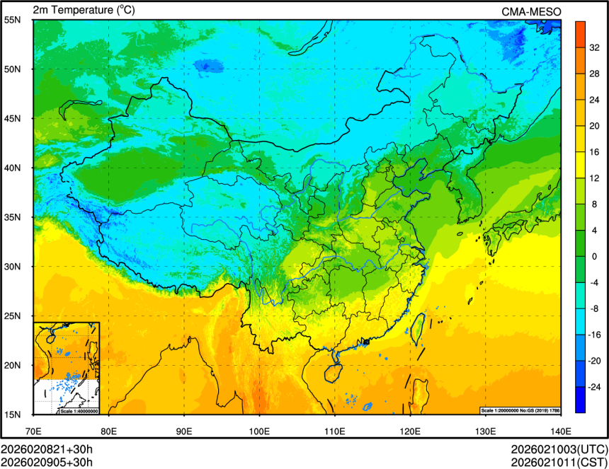 02/08 21时 +030小时