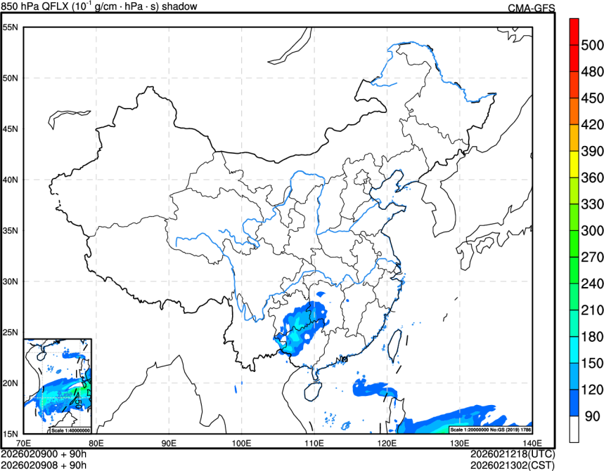 02/09 00时 +090小时