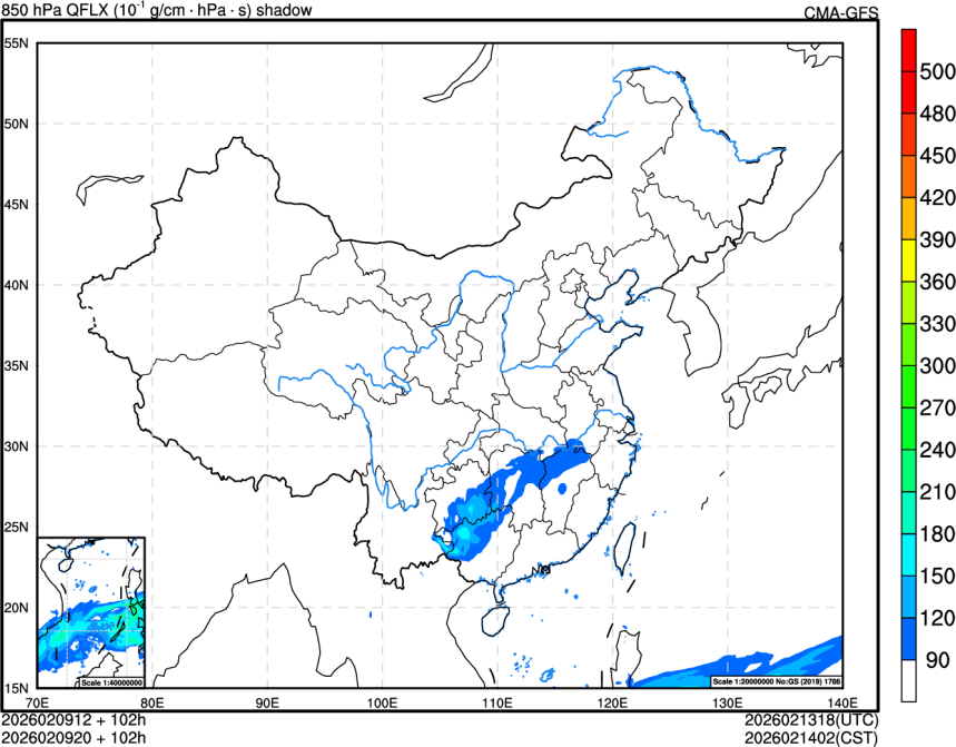 02/09 12时 +102小时