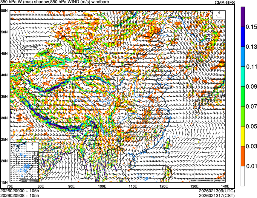 02/09 00时 +105小时