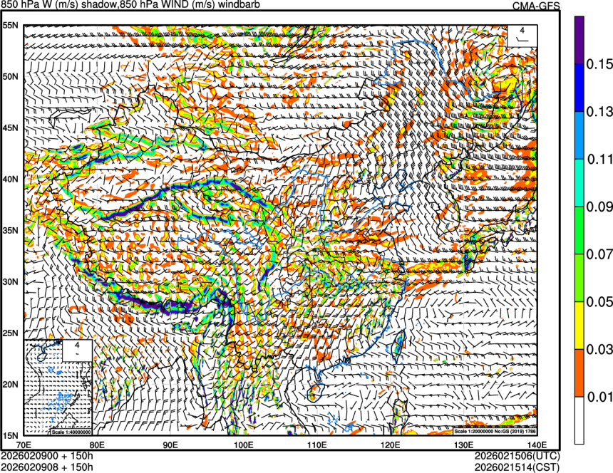 02/09 00时 +150小时