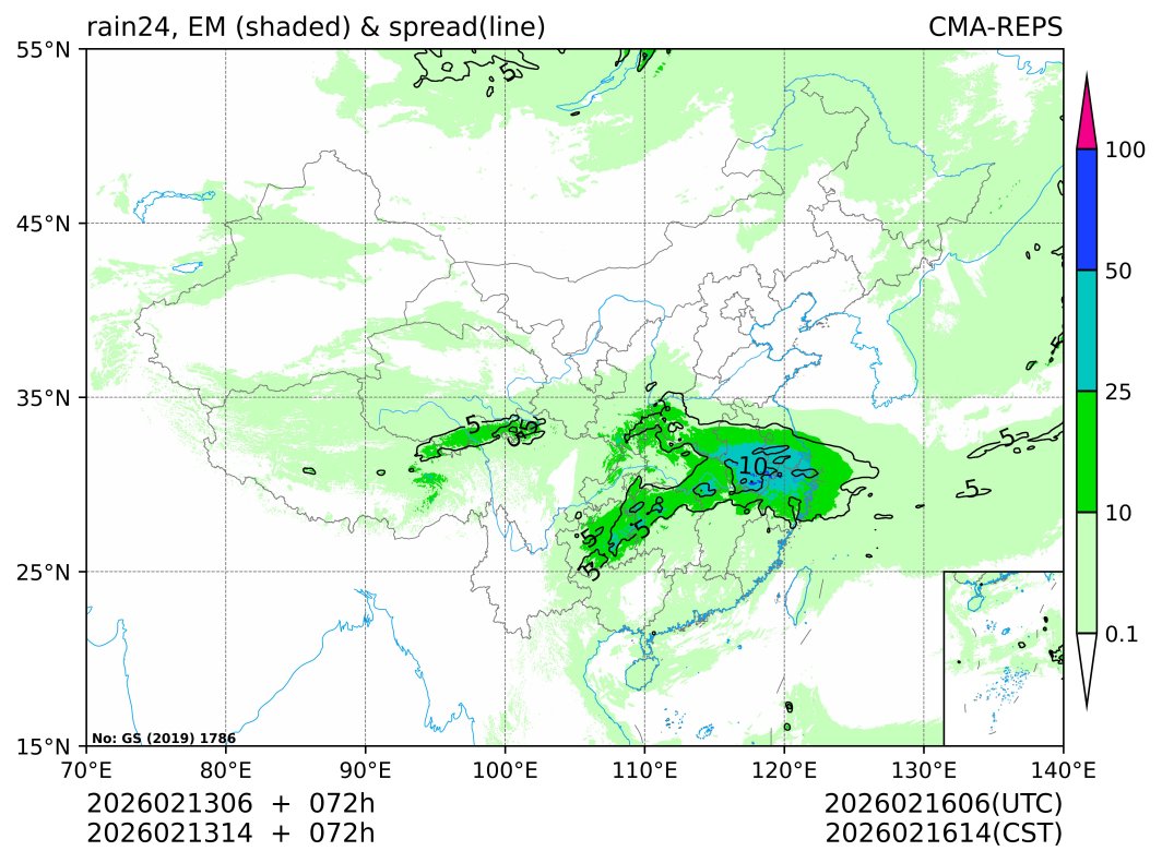 02/13 14时 +072小时