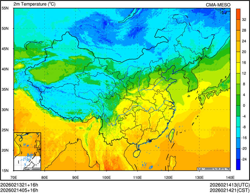 02/13 21时 +016小时
