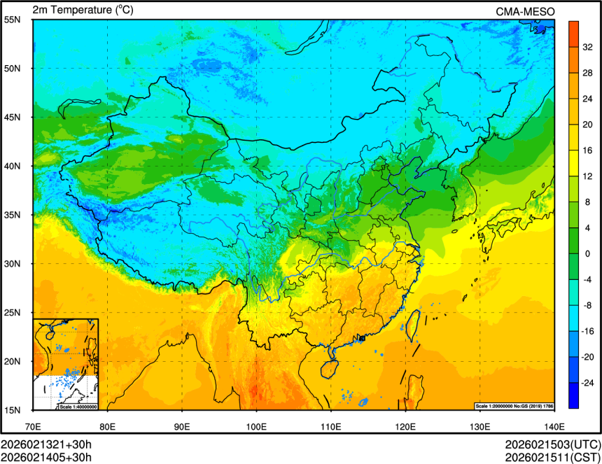 02/13 21时 +030小时