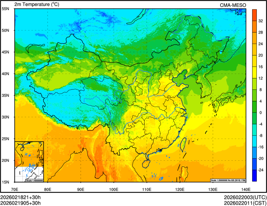 02/18 21时 +030小时