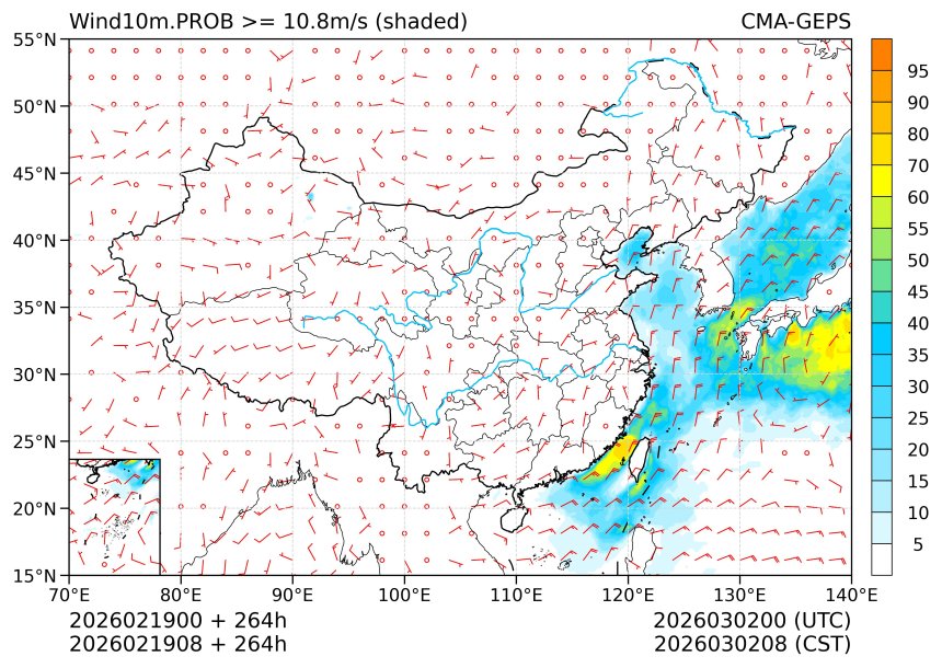 02/19 08时 +264小时