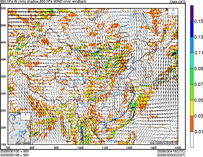 03/01 00时 +090小时