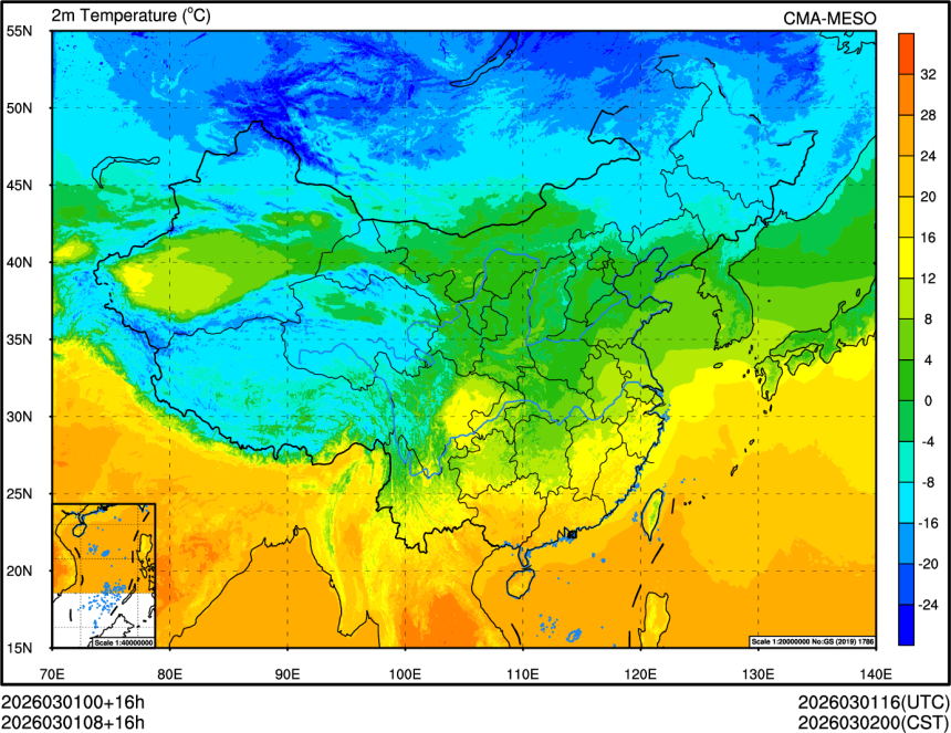 03/01 00时 +016小时
