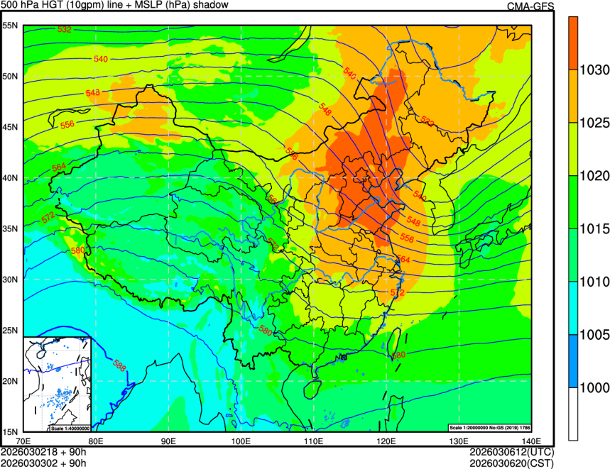 03/02 18时 +090小时