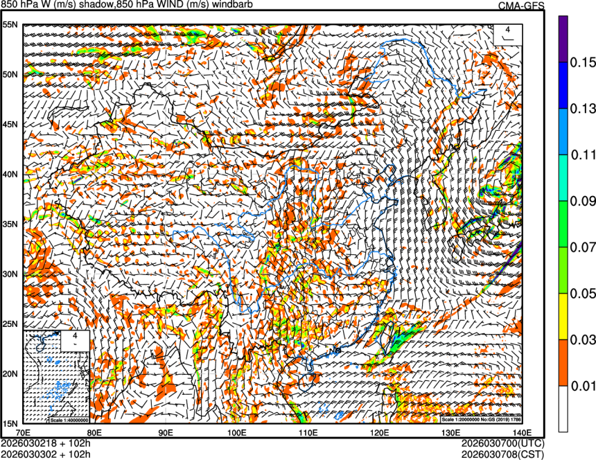 03/02 18时 +102小时