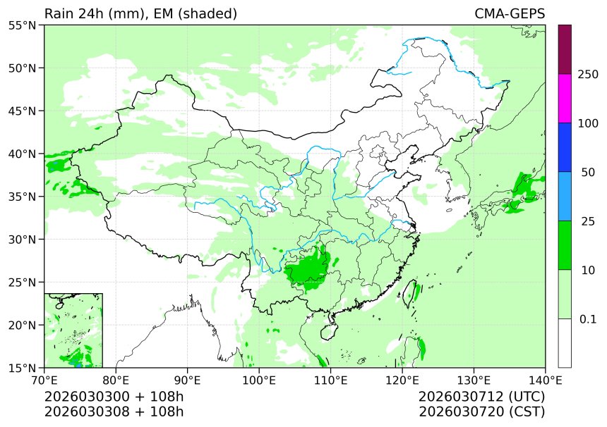 03/03 08时 +108小时