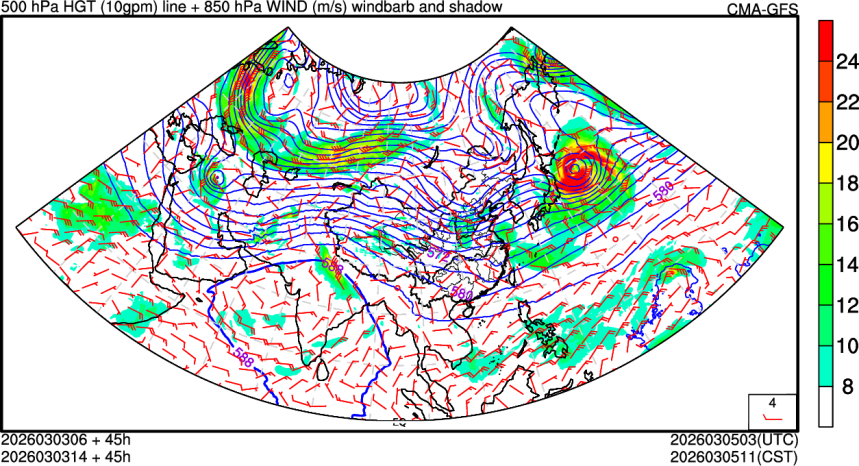 03/03 06时 +045小时