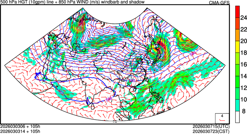 03/03 06时 +105小时
