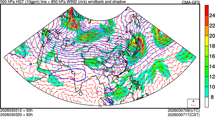 03/03 12时 +093小时