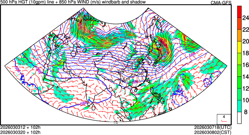 03/03 12时 +102小时