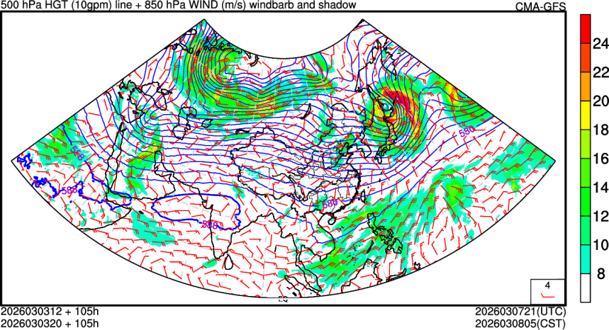 03/03 12时 +105小时