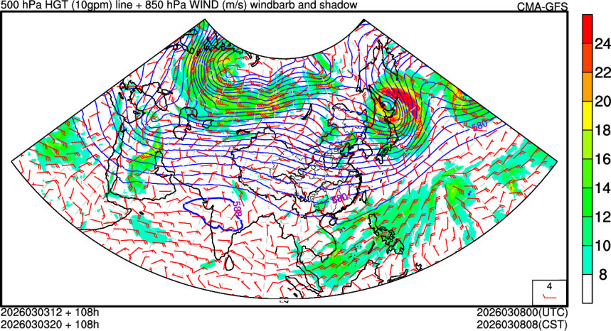 03/03 12时 +108小时