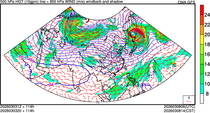 03/03 12时 +114小时