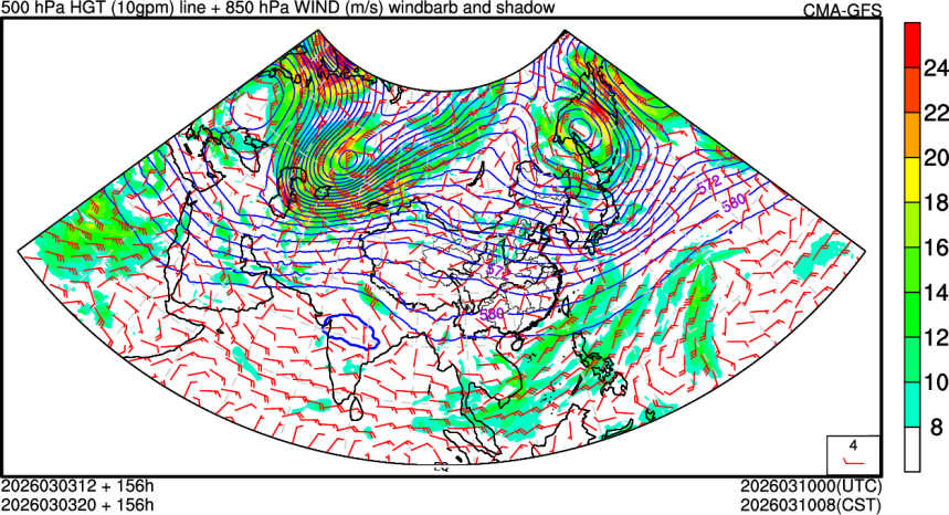 03/03 12时 +156小时