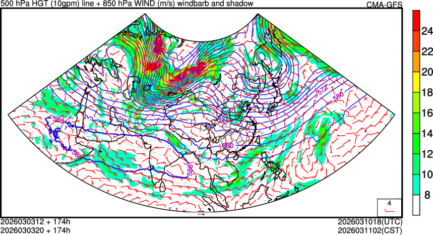 03/03 12时 +174小时