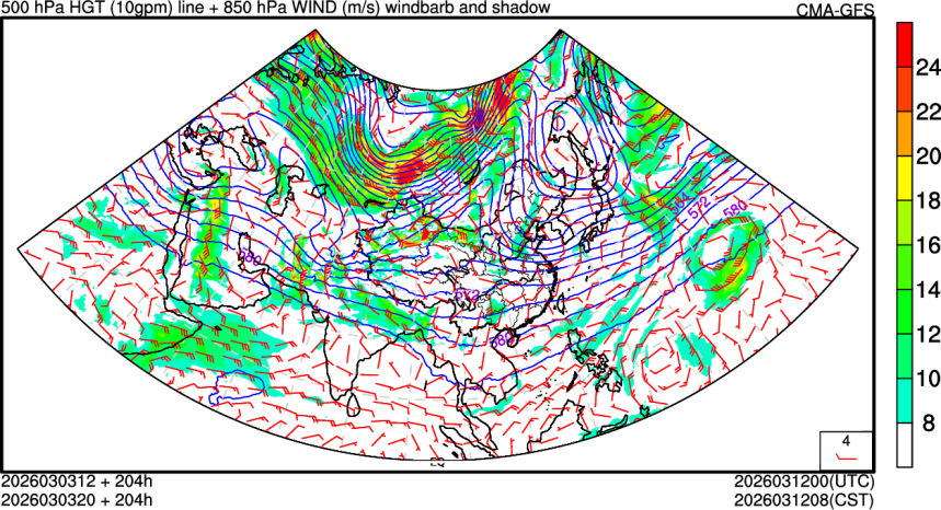 03/03 12时 +204小时