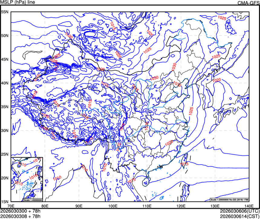 03/03 00时 +078小时