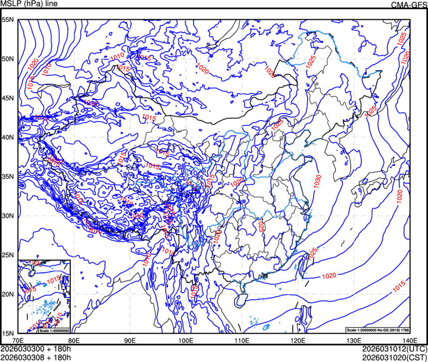 03/03 00时 +180小时