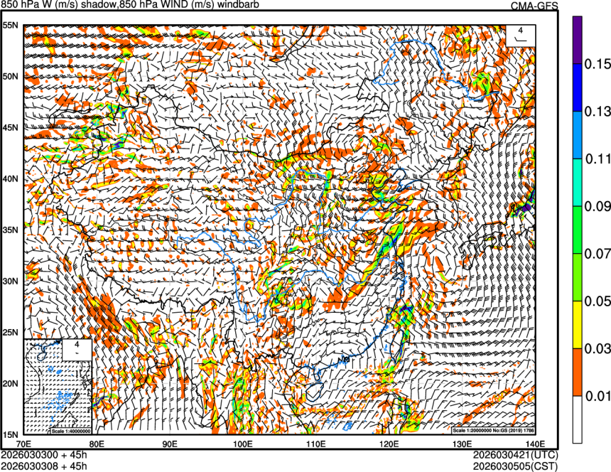 03/03 00时 +045小时