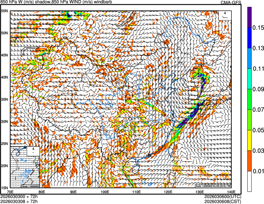 03/03 00时 +072小时