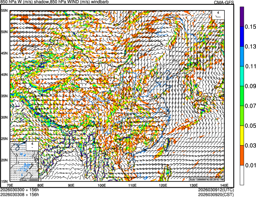 03/03 00时 +156小时