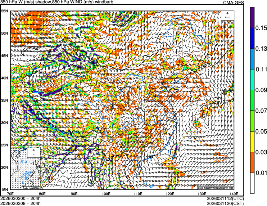 03/03 00时 +204小时