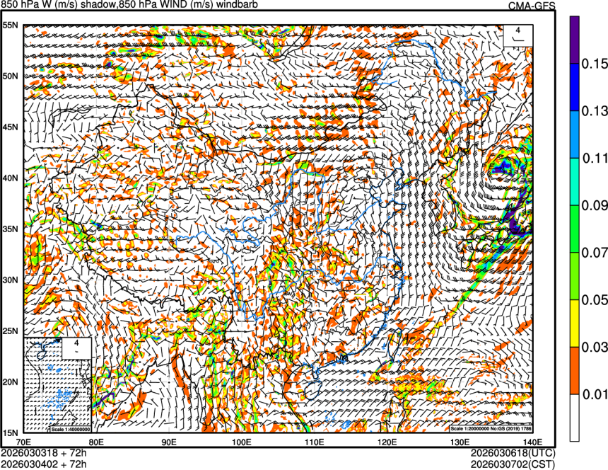 03/03 18时 +072小时