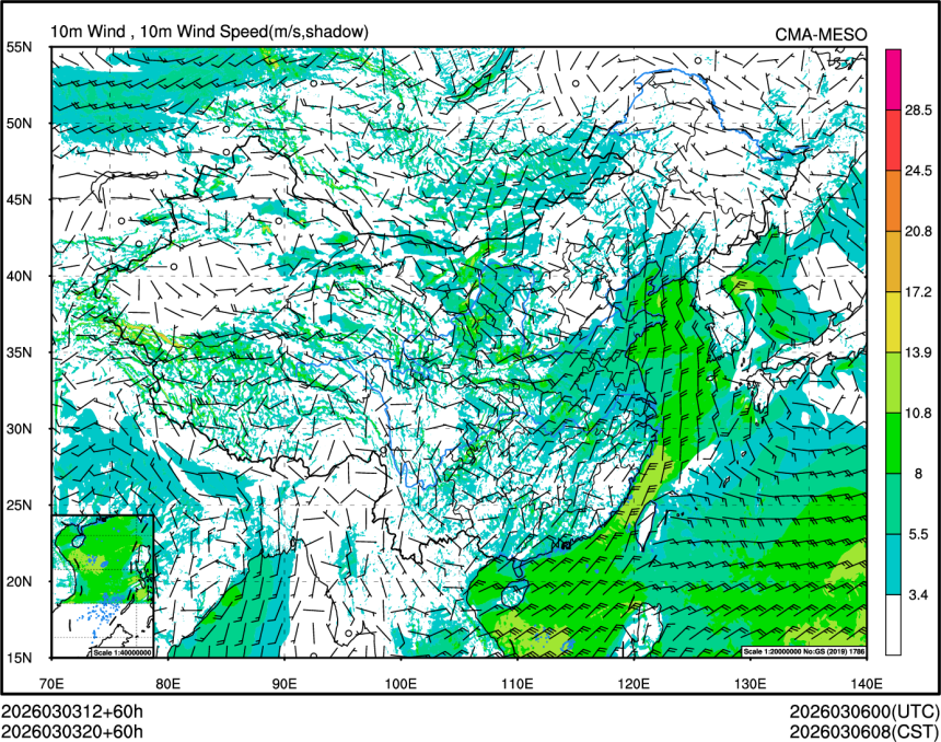 03/03 20时 +060小时