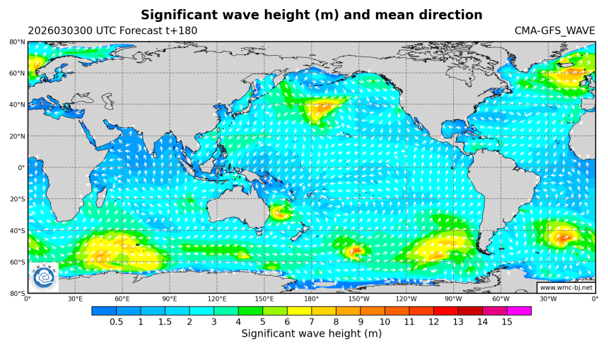 03/03 08时 +180小时
