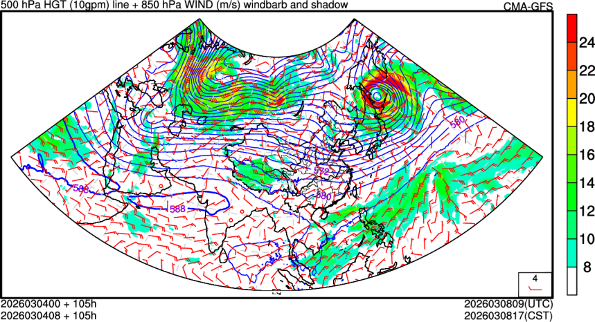 03/04 00时 +105小时