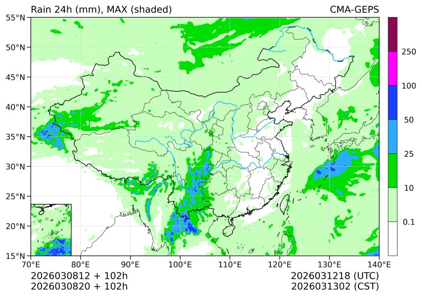 03/08 20时 +102小时