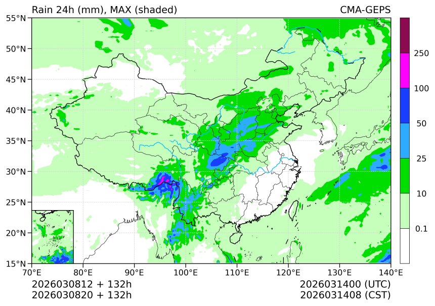 03/08 20时 +132小时