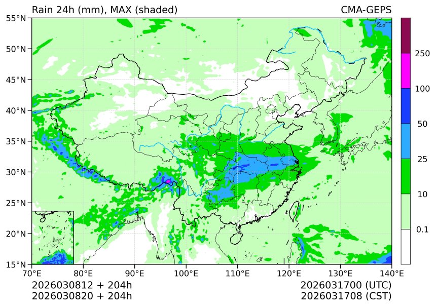 03/08 20时 +204小时