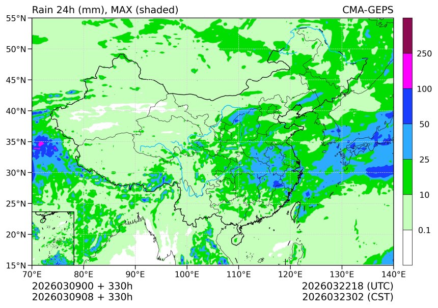 03/09 08时 +330小时
